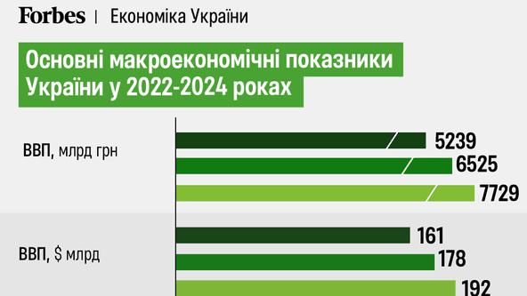 Основні макроекономічні показники України у 2022–2024 роках.
