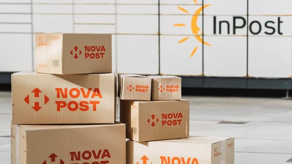 «Новая почта» запустила доставку через почтоматы InPost в Великобритании