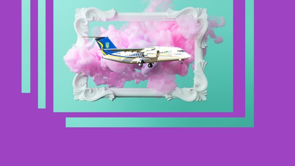 Новая украинская авиакомпания Air Ocean Airlines. Фото Shutterstock / Иллюстрация Анна Наконечная