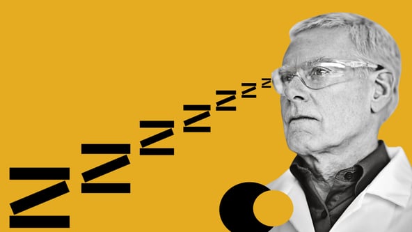Місія неможлива? Ветеран біотехнологічної індустрії Джей Флетлі влітку тимчасово очолив Zymergen. Для її порятунку потрібне диво. Фото ROBERT GALLAGHER/THE FORBES COLLECTION/ІЛЮСТРАЦІЯ АННА НАКОНЕЧНА