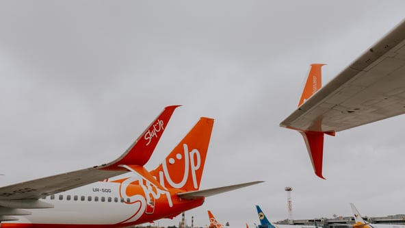Украинская авиакомпания SkyUp в прошлом году увеличила пассажиропоток на 62%, до 2,5 млн человек