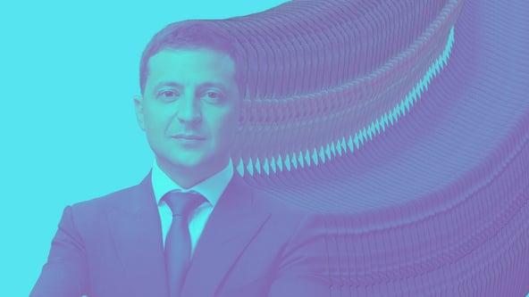 Володимир Зеленський, президент України. Ілюстрація прес-центр Президента України/Анна Наконечна