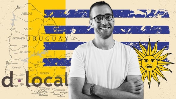 Себастьян Канович, гендиректор уругвайской платежной компании dLocal. Иллюстрация Forbes