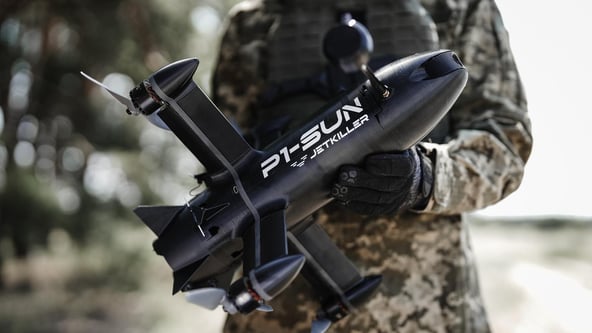 P1-SUN JetKiller збив російський реактивний дрон «Герань-5» (відео)