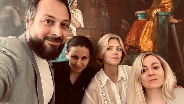 Андрій Вишневський, Анастасія Бородіна, Дана Павличко та Світлана Матвієнко