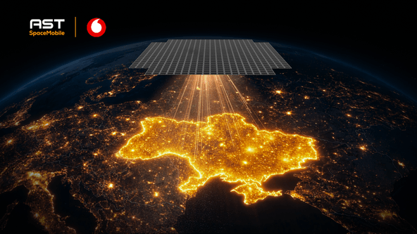«Vodafone Украина» и AST SpaceMobile договорились о запуске прямого спутникового мобильного интернета