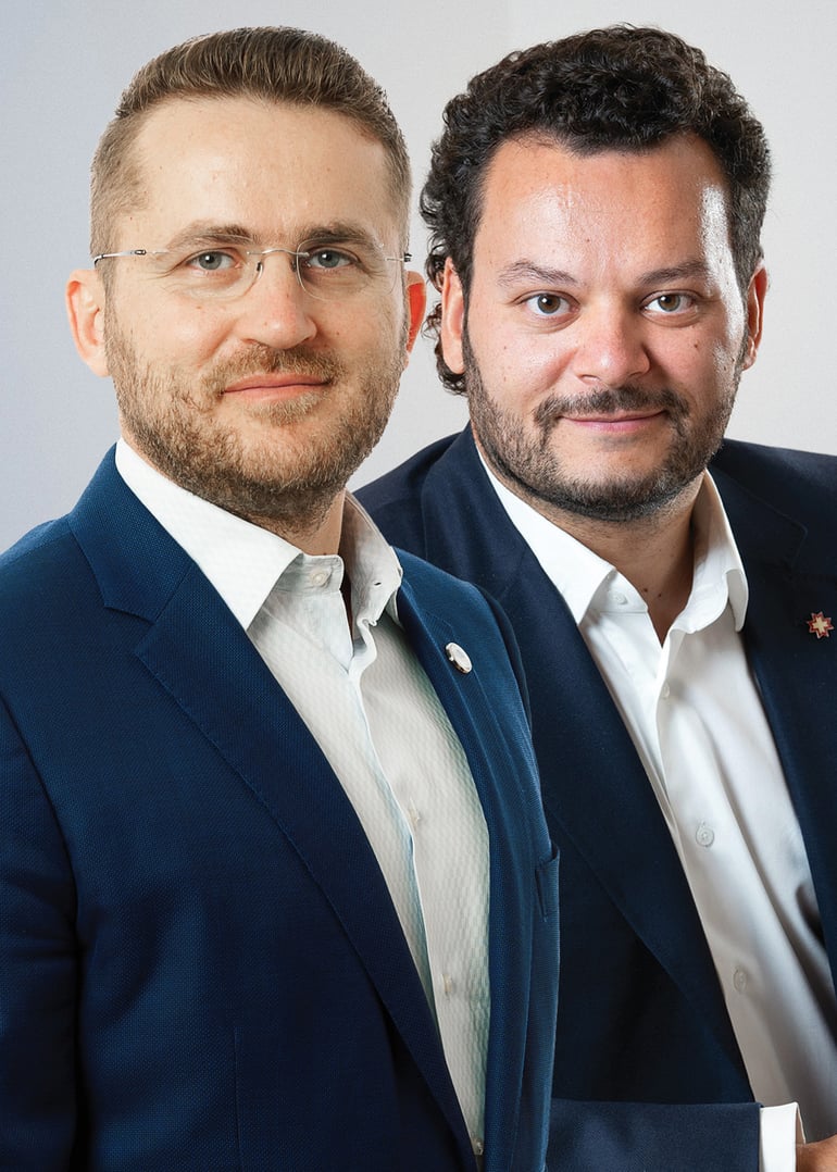 Дан Стефан, ко-фаундер Autonom Group і Фаді Крайх, CEO Regina Maria. Фото Forbes Romania