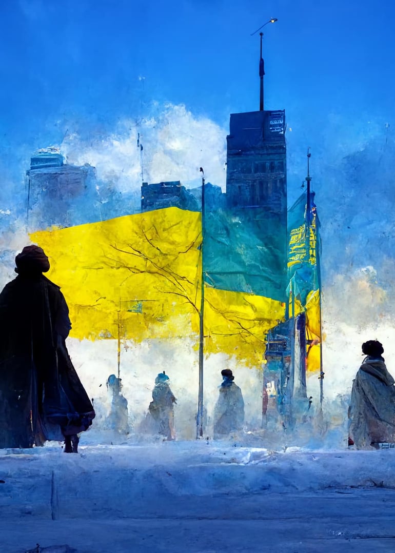 Зображення згенеровано ШІ Midjourney в співавторстві з Марією Шарлай