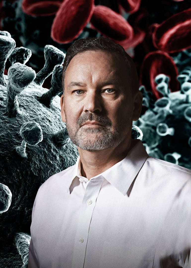 Иэн Маклахлан, научный директор небольших компаний Protiva Biotherapeutics и Tekmira Pharmaceuticals. Фото JENS KRISTIAN BALLE FOR FORBES / Shutterstock