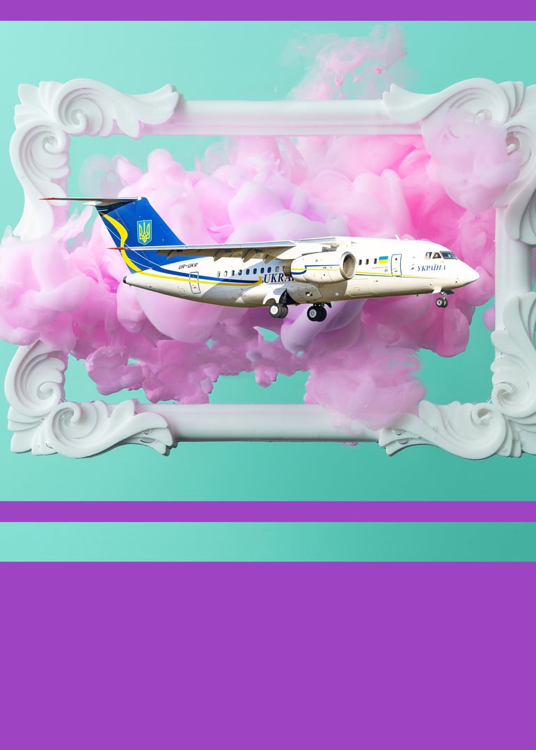 Новая украинская авиакомпания Air Ocean Airlines. Фото Shutterstock / Иллюстрация Анна Наконечная