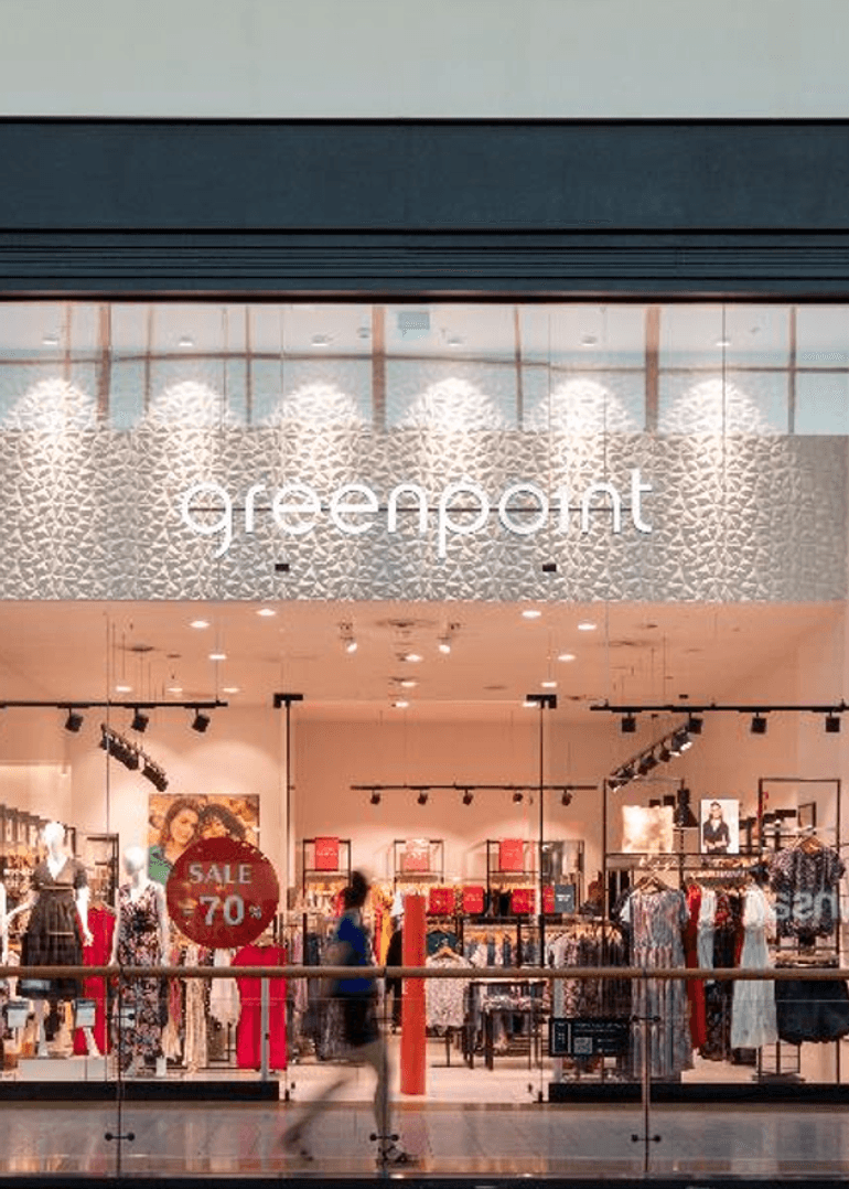 Витрина магазина сети Greenpoint