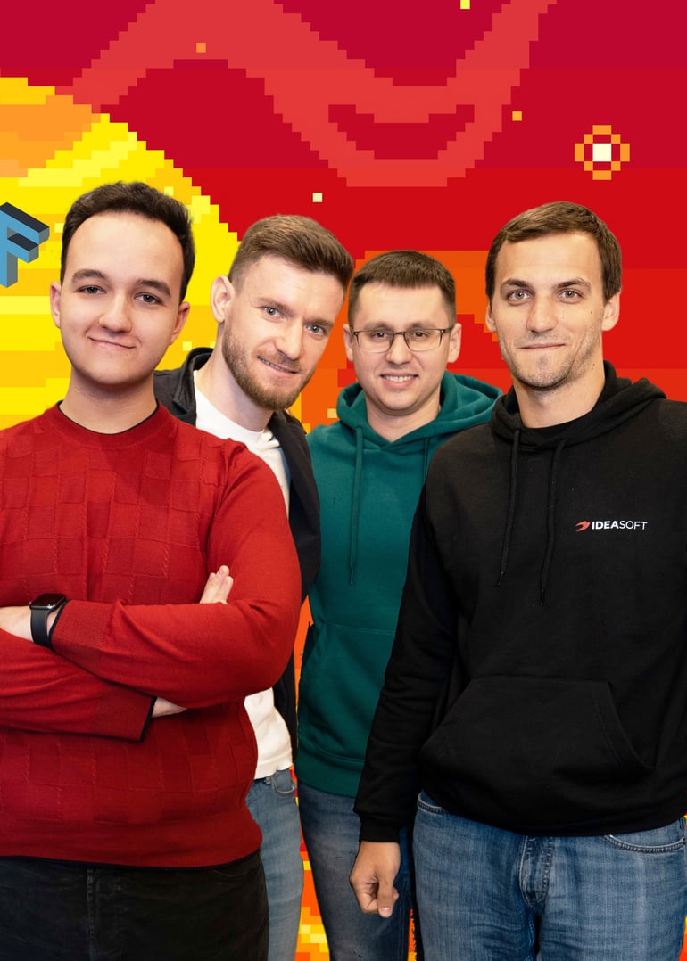 Засновники IdeaSoft та PULS Software (зліва направо) Данило Слупський, Петро Коломієць, Олег Войтенко, Андрій Лазоренко
Ілюстрація Shutterstock/Анна Наконечна