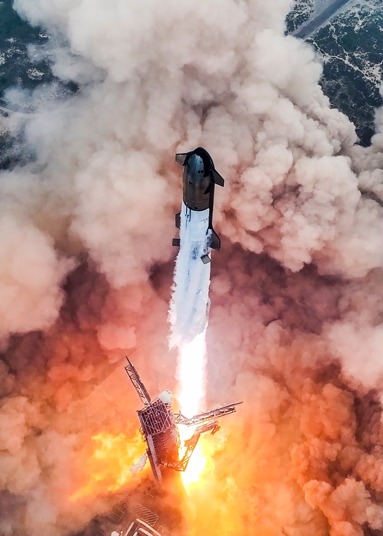 Фото зі сторінки SpaceX у соцмережі X