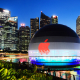 Новый флагманский магазин Apple на набережной Марина Бэй Сандс в Сингапуре /Getty Images
