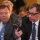 Михайло Фрідман та Пьотр Авен на Russian Business Week у Москві, березень 2017 року /Getty Images