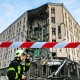 Наслідки пошкоджень готелю Alfavito в центрі Києва 31 грудня /Getty Images