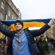 Протест в поддержку Украины, организованный Cambridge University Ukrainian Society, 5 марта 2022 года. /CambridgeshireLive