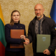 Міністерка національної оборони Литви Довілє Шакалєне та міністр оборони України Денис Шмигаль. Київ, 25 серпня /пресслужба Міноборони