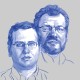 Ноа Сміт і Петро Чернишов. /иллюстрация Илья Колесник для Forbes Украина