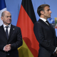 Олаф Шольц, канцлер Німеччини, й Емманюель Макрон, президент Франції /Getty Images