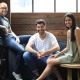 Засновники Сanva Кемерон Адамс (ліворуч), Кліфф Обрехт (центр) і гендиректорка Мелані Перкінс (праворуч) із Австралії управляють одним із найдорожчих стартапів у світі. Фото CANVA