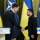 Генсек НАТО Марк Рютте і президент України Володимир Зеленський на пресконференції в Києві 22 серпня 2025 року /Getty Images