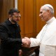 Президент Володимир Зеленський зустрівся з новим Папою Римським Левом XIV, 18 травня 2025 року /пресслужба Володимира Зеленського