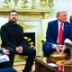 Трамп пообіцяв Україні гарантії безпеки в межах мирної угоди. Хроніка переговорів у Білому домі /Фото Getty Images