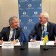 Керуючий директор ЄБРР Франсіс Маліж і голова ПриватБанку Мікаель Бьоркнерт /Пресслужба ПриватБанку