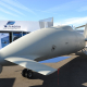 Полномасштабный макет беспилотного авиационного комплекса P.1 HH Hammerhead компании Piaggio Aerospace, представленный на Международном парижском авиасалоне в Ле-Бурже 17 июня 2015 года /Getty Images