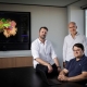 Майкл Сугру, співзасновник, Стівен Шилер (гендиректор) і Стефан Доєн, співзасновник Omniscient Neurotechnology, яка створює мозкові мапи. Фото OMNISCIENT NEUROTECHNOLOGY