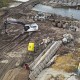 Реконструкція мосту в Ірпені компанією Onur, кінець жовтня 2022 року /Getty Images