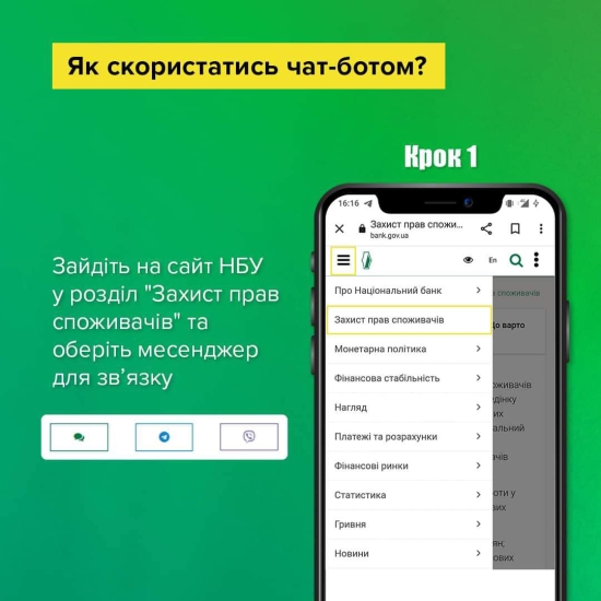 Взаимодействие PEP с банками. Нацбанк запустил специальный чат-бот в мессенджерах /Фото 2