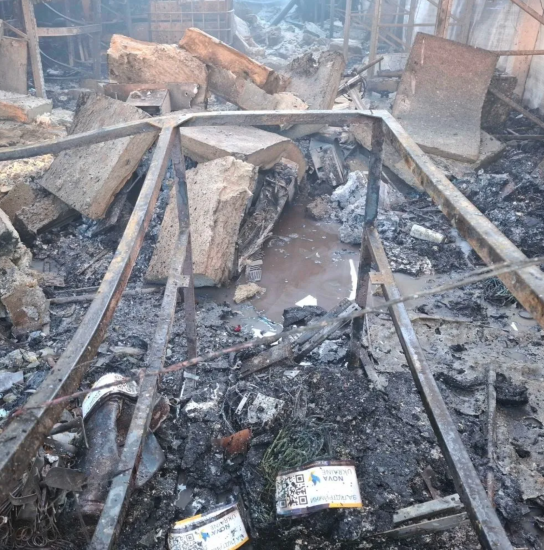 Російська атака знищила медичний склад благодійного фонду Nova Ukraine у Львові (фото) /Фото 1