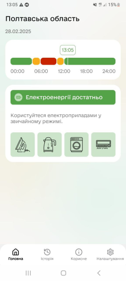 В Україні запустили застосунок, який має допомогти уникнути відключень електроенергії