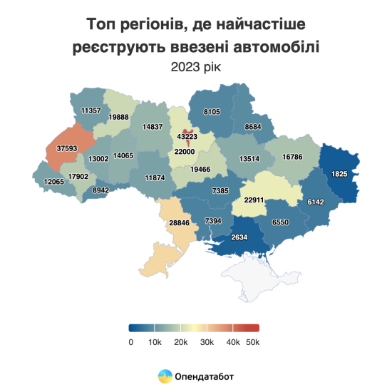 Найнижчий показник за три роки. Імпорт авто в Україну торік упав майже вполовину від довоєнного рівня /Фото 2