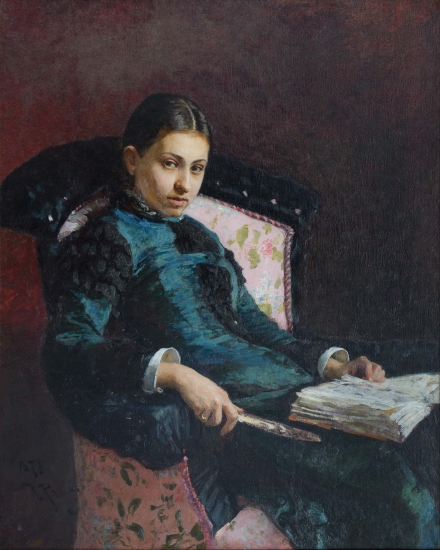 «Портрет Віри Рєпіної, дружини художника», 1878. Ілля Рєпін