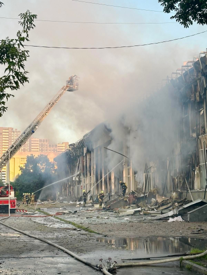 Росія під час атаки на Київ знищила&amp;nbsp;офіс мережі «Сирне Королівство» (фото) /Фото 3